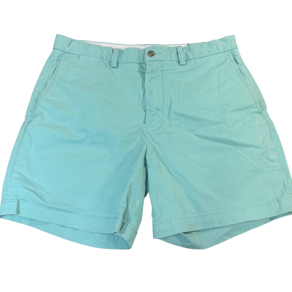 Polo Ralph Lauren Mens Mint Green Stretch Classic Fit Chino Shorts Size 33